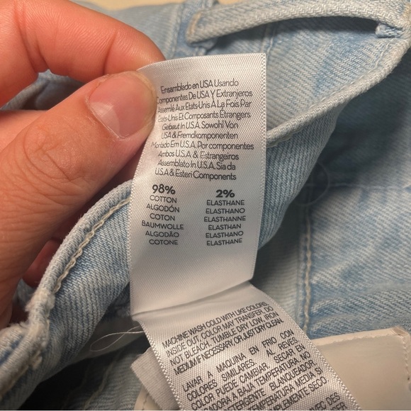 MOTHER- The Scrapper Cuff Ankle Fray Light Wash Lonely Hearts Club Size 25 - Picture 10 of 10